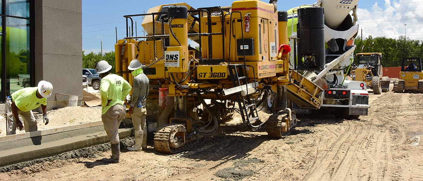 Jacksonville road and parking lot construction
